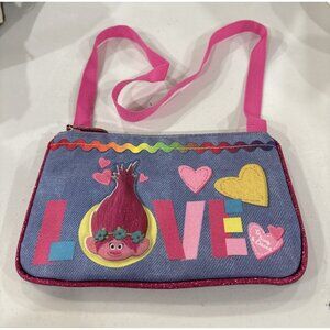 Trolls Poppy Love Crossbody Kids Purse Handbag  Dreamworks Multicolor Pink